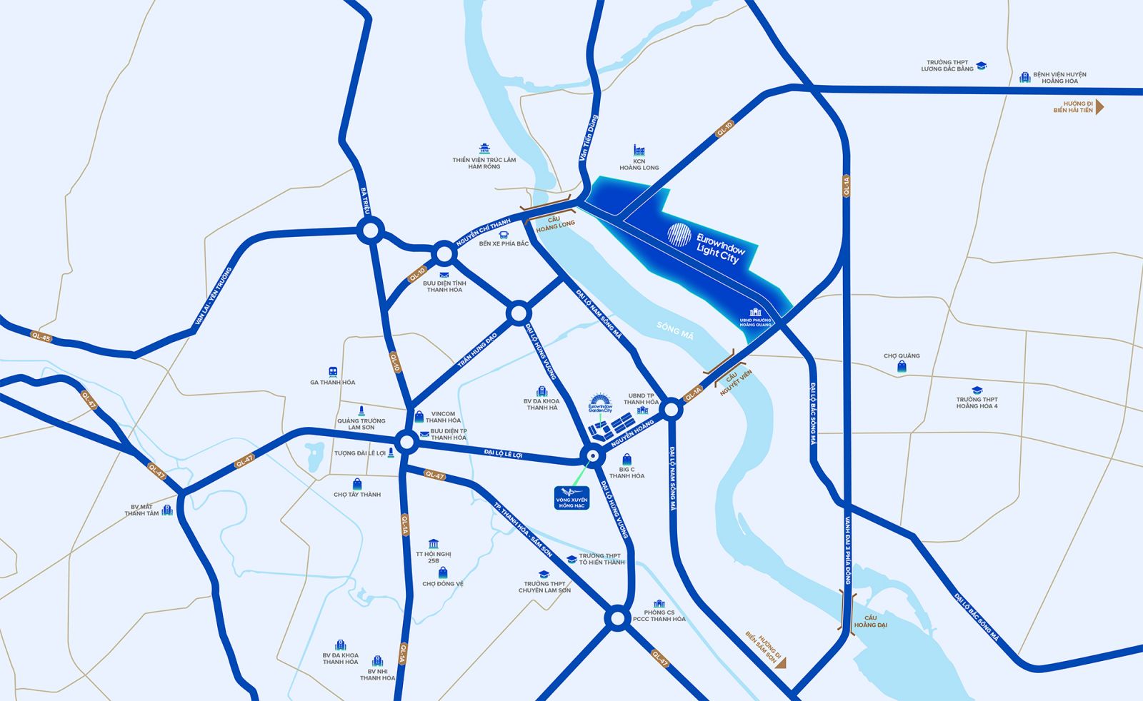 Vị trí Eurowindow Light City Thanh Hóa