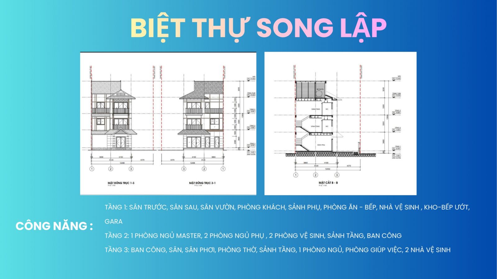 thiết kế biệt thự song lập eurowindow light city